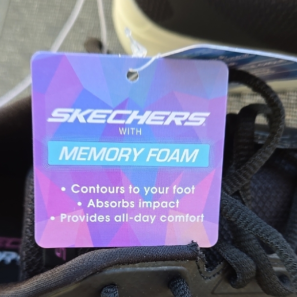 NWT Skechers Womens Go Walk Joy Ecstatic Black and Pink Shoes - Picture 7 of 8